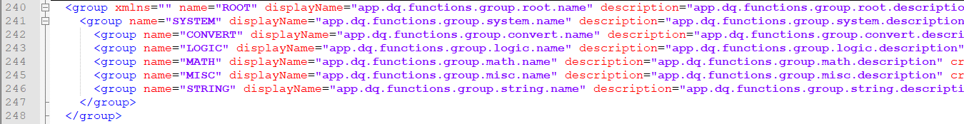 Function groups